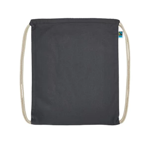 Fairtrade\u0020Cotton\u0020Gymbag - Graphite Grey (ca. Pantone 447C)