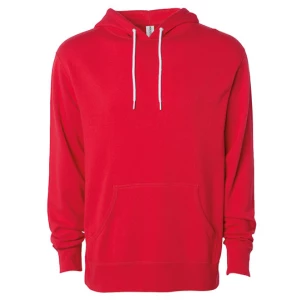 Unisex\u0020Lightweight\u0020Hooded\u0020Pullover - Red