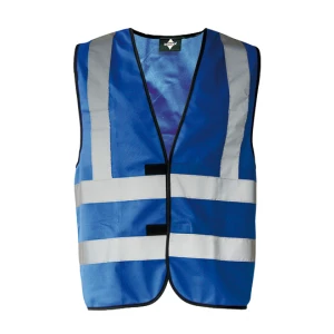 Hi\u002DVis\u0020Safety\u0020Vest\u0020With\u00204\u0020Reflective\u0020Stripes\u0020Hannover - Royal Blue