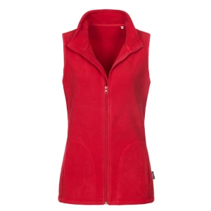 Fleece\u0020Vest\u0020Women - Scarlet Red