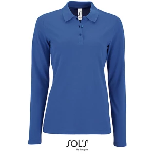 Women\u0027s\u0020Long\u002DSleeve\u0020Piqu\u00E9\u0020Polo\u0020Shirt\u0020Perfect - Royal Blue 241