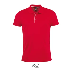 Men\u0027s\u0020Sports\u0020Polo\u0020Shirt\u0020Performer - Red