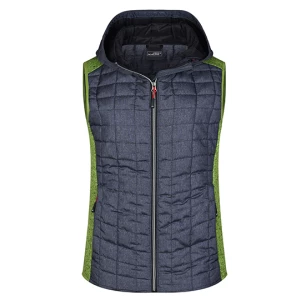 Ladies\u0027\u0020Knitted\u0020Hybrid\u0020Vest - Kiwi Melange