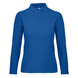 Women\u0027s\u0020Long\u0020Sleeve\u0020Polo\u0020ID.001 - Royal Blue