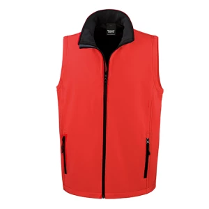 Printable\u0020Soft\u0020Shell\u0020Bodywarmer - Red