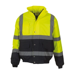 Hi\u002DVis\u0020Two\u002DTone\u0020Bomber\u0020Jacket - Hi-Vis Yellow