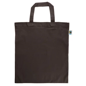 Fairtrade\u0020Cotton\u0020Bag\u0020Short\u0020Handles - Graphite Grey (ca. Pantone 447C)