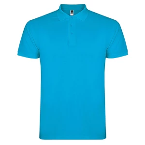 Men\u0027s\u0020Star\u0020Poloshirt - Turquoise 12