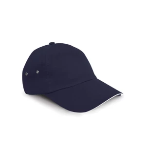 Printers\u0020Plush\u0020Cotton\u00205\u0020Panel\u0020Cap - Navy