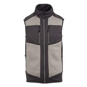 E\u002Dvolve\u0020Unisex\u0020Knit\u0020Effect\u0020Stretch\u0020Bodywarmer - Mineral Grey