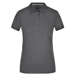 Ladies\u0027\u0020Pima\u0020Polo - Carbon