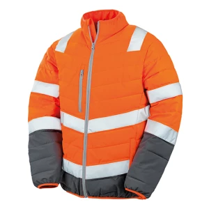 Men\u0027s\u0020Soft\u0020Padded\u0020Safety\u0020Jacket - Fluorescent Orange