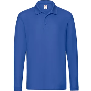 Premium\u0020Long\u0020Sleeve\u0020Polo - Royal Blue