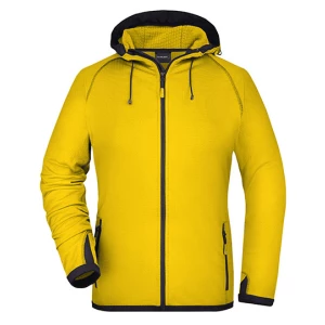 Ladies\u0027\u0020Hooded\u0020Fleece - Yellow