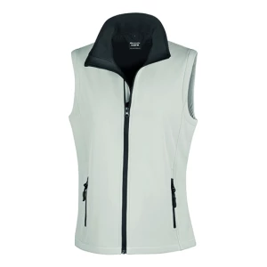 Women\u0027s\u0020Printable\u0020Soft\u0020Shell\u0020Bodywarmer - White