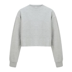 Kids\u0027\u0020Cropped\u0020Slounge\u0020Sweat - Heather Grey