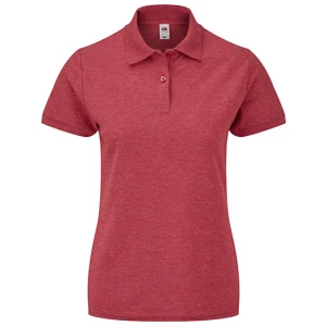 Ladies\u0027\u002065\/35\u0020Polo - Heather Red