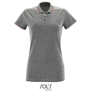 Women\u0027s\u0020Heather\u0020Polo\u0020Shirt\u0020Paname - Heather Black