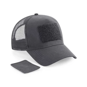 Removable\u0020Patch\u0020Snapback\u0020Trucker - Graphite Grey