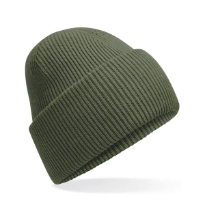 Classic\u0020Engineered\u0020Deep\u0020Cuffed\u0020Beanie - Olive Green