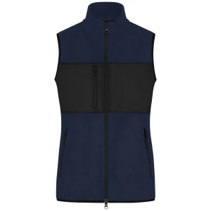 Ladies\u0027\u0020Fleece\u0020Vest - Navy