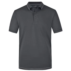 Men\u0027s\u0020Elastic\u0020Polo - Graphite (Solid)