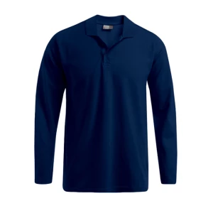 Men\u0027s\u0020Heavy\u0020Polo\u0020Long\u0020Sleeve - Navy