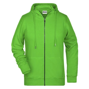 Ladies\u0027\u0020Zip\u002DHoody - Lime Green