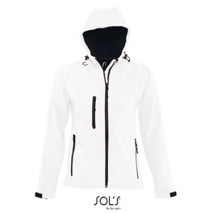 Women\u0027s\u0020Hooded\u0020Softshell\u0020Jacket\u0020Replay - White