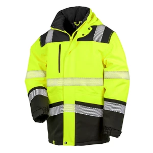 Printable\u0020Waterproof\u0020Softshell\u0020Safety\u0020Coat - Fluorescent Yellow