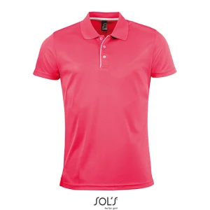 Men\u0027s\u0020Sports\u0020Polo\u0020Shirt\u0020Performer - Neon Coral