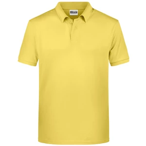 Men\u0027s\u0020Basic\u0020Polo - Light Yellow