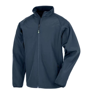 Recycled\u00202\u002DLayer\u0020Printable\u0020Junior\u0020Softshell\u0020Jacket - Navy