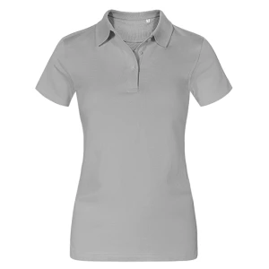 Women\u0027s\u0020Jersey\u0020Polo - New Light Grey (Solid)