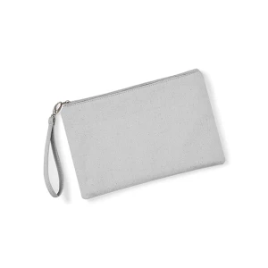 Canvas\u0020Wristlet\u0020Pouch - Light Grey