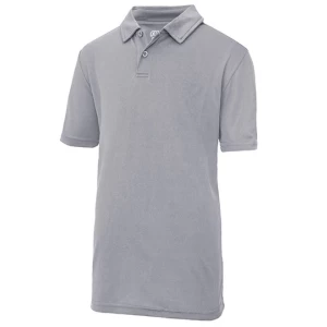 Kids\u0027\u0020Cool\u0020Polo - Heather Grey (Solid)