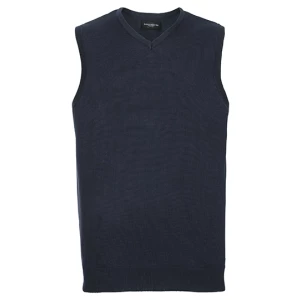 V\u002DNeck\u0020Sleeveless\u0020Knitted\u0020Pullover - French Navy