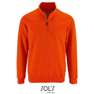 Men\u0027s\u0020Zip\u0020High\u0020Collar\u0020Sweatshirt\u0020Stan - Orange