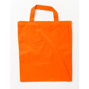 Cotton\u0020Bag\u0020Colored\u0020Short\u0020Handles - Orange (ca. Pantone 021U-HKS 10)