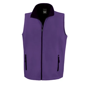 Printable\u0020Soft\u0020Shell\u0020Bodywarmer - Purple