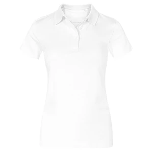 Women\u0027s\u0020Jersey\u0020Polo - White