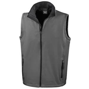 Printable\u0020Soft\u0020Shell\u0020Bodywarmer - Charcoal