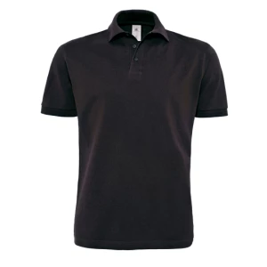 Unisex\u0020Polo\u0020Heavymill - Black