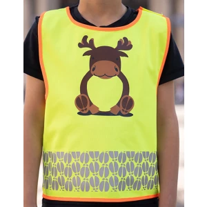 Children\u0027s\u0020Safety\u0020Vest\u0020Funtastic\u0020Wildlife\u0020CO\u00B2\u0020Neutral - Moose Yellow