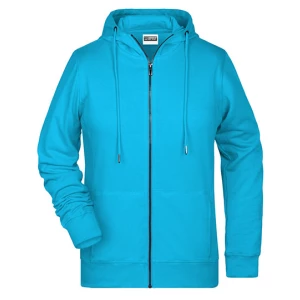 Ladies\u0027\u0020Zip\u002DHoody - Turquoise