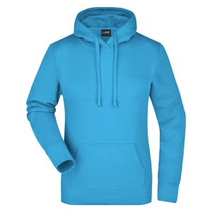 Ladies\u0027\u0020Hooded\u0020Sweat - Turquoise