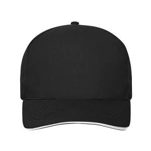 5\u0020Panel\u0020Sandwich\u0020Cap\u0020Bio\u0020Cotton - Black