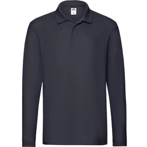 Premium\u0020Long\u0020Sleeve\u0020Polo - Deep Navy