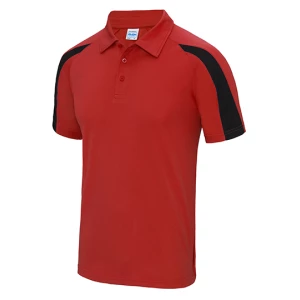 Contrast\u0020Cool\u0020Polo - Fire Red