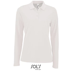 Women\u0027s\u0020Long\u002DSleeve\u0020Piqu\u00E9\u0020Polo\u0020Shirt\u0020Perfect - White